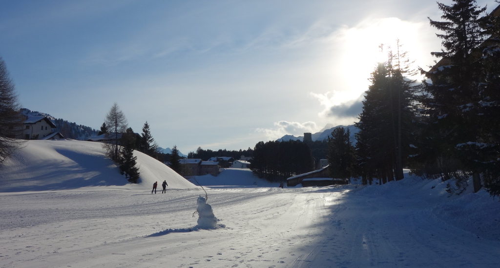 Winterferien Familie Schweizer Berge